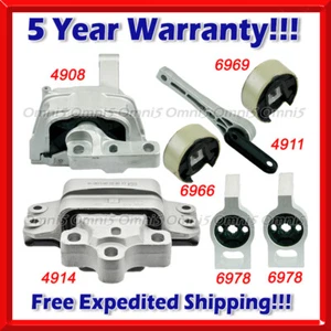 N189 Fits 2009-2017 Volkswagen Tiguan 2.0L AUTO, Engine Motor & Trans Mount 7pc - Picture 1 of 1