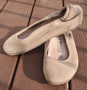Birkenstock Celina Stone/Taupe Suede EU Sz 37 (US 6-6.5) Regular Width - Picture 1 of 11