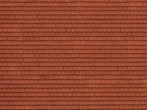 Noch 56670 3D-Kartonplatte "Dachziegel", rot, 25 x 12,5 cm, H0 - Bild 1 von 1