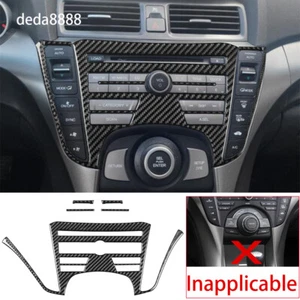 5×Carbon Fiber Interior Multimedia Panel Trim For ACURA TL 2009-2014 Accessories - Foto 1 di 12
