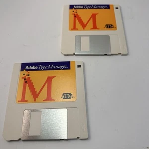 Adobe Type Manager versione ATM 1989 per Macintosh Mac - set usato di 2 floppy disk - Foto 1 di 4