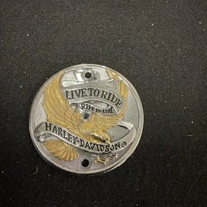 Eagle Iron Harley Davidson ‘Live to Ride’ Timing Cover 2 Hole 3” 32585-90T - Picture 1 of 2