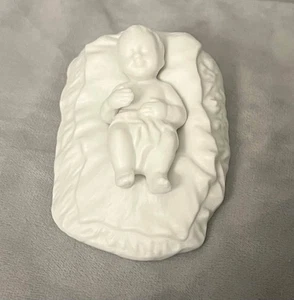 Set Natività Biscotto Bianco Enesco Vintage anni 80 Ricambio Gesù Bambino - Foto 1 di 4