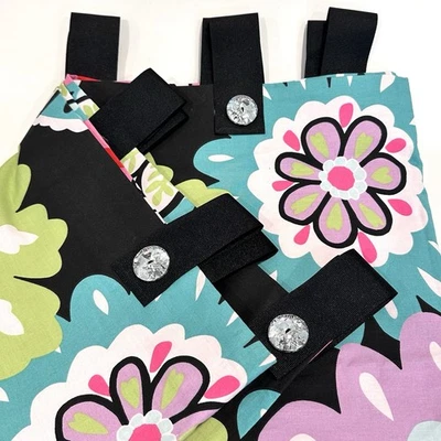 Juego de cenefas de cortina para niños POTTERY BARN 2 pestañas coloridas forradas florales 88”x19” ADOLESCENTES Foto 1 de 4