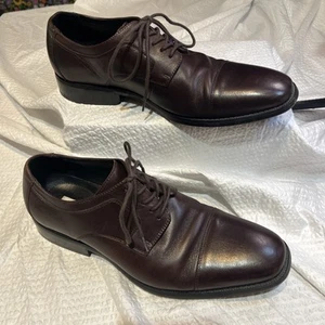 Joseph Abound Brown Leather Oxford Dress Shoes Men's Formal Business Lace-up 10 - Picture 1 of 9