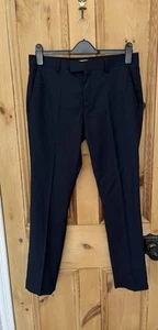 Pantalone uomo RIVER ISLAND blu navy taglia vita 30 pollici elegante uomo - Foto 1 di 3