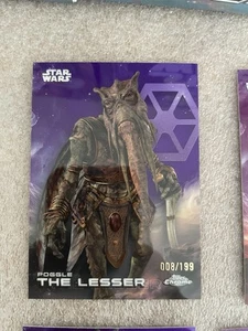 Poggle The Lesser Star Wars Topps Chrome 2025 Kamino Purple Refractor/199 - Imagen 1 de 1