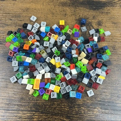 LEGO Assorted 1x1 Slope Slant Pieces Plates Bricks - Lot Of 1.6 OZ - Multicolor - Image 1 of 4