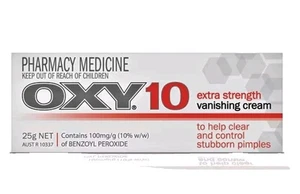 Oxy 10 Extra Strength Vanishing Cream  Control Stubborn Acne & Pimples 25g ozhea - Picture 1 of 1