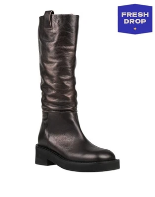 RRP€755 MM6 MAISON MARGIELA Leather Knee High Boots US10 UK7 EU40 Made in Italy - Image 1 of 4