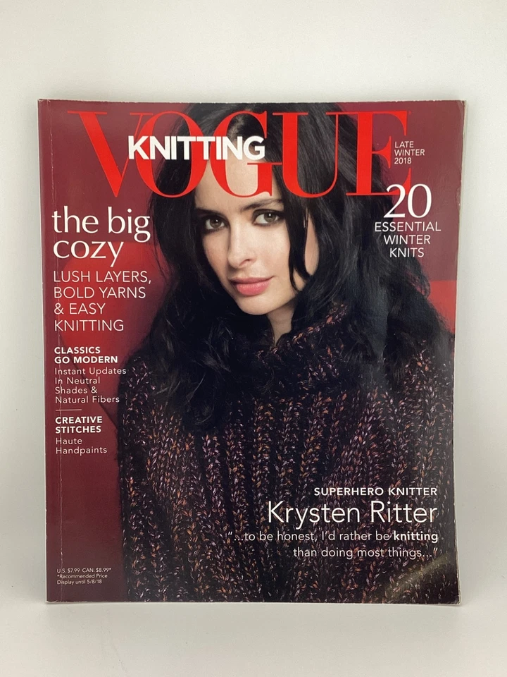 Vogue Knitting Magazine Late Winter 2018 20 Essential Winter Knits - Image 1 of 1