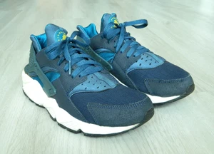 Nike Air Huarache Ladies Trainers Blue & Yellow Size 6 / 40 - Picture 1 of 8