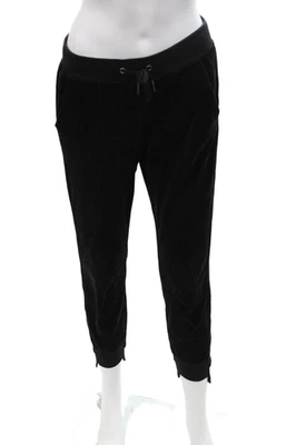 Pantalones deportivos Pam & Gela para mujer negros con cordón de algodón polietileno talla S Foto 1 de 4