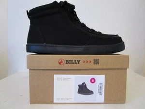 Billy Footwear Kinder Zip Harmon Essential High Top Reißverschluss Turnschuhe Schwarz Größe 5 - Bild 1 von 6