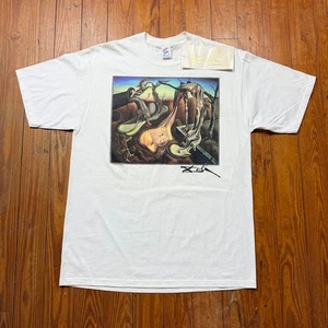 NEU Vintage Salvador Dali Hemd Herren Größe Large weiß Spinne des Abends 90er - Bild 1 von 10