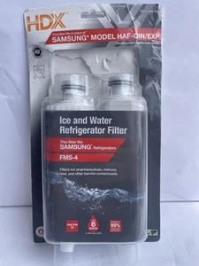 OPEN PKG - [2 pack] HDX FMS-4 Refrigerator Water Filter Fit Samsung HAF-QIN/EXP - Picture 1 of 1