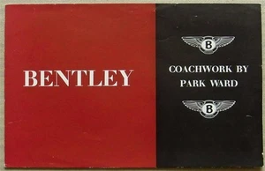 BENTLEY R TYPE DROPHEAD COUPE Sales Brochure c1951? PARK WARD COACHWORK - Picture 1 of 2