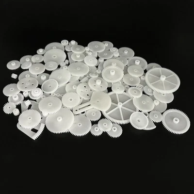 107PCS Small Motor Gears Plastic Gears for Motor RC Car Model Toy DIY Helicopter - Image 1 of 4