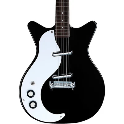 Guitarra eléctrica Danelectro 59M NOS+ para zurdos negra Foto 1 de 2