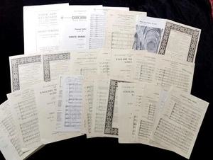 Large quantity Tudor Elizabethan Jacobean vocal score music secular & church - Picture 1 of 7