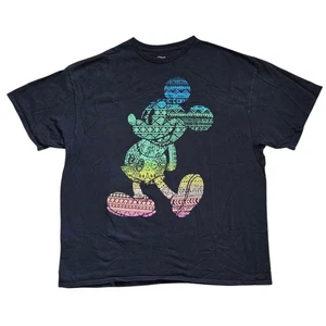 Disney Mickey Mouse Regenbogen Grafik T-Shirt Unisex XXL - Bild 1 von 4