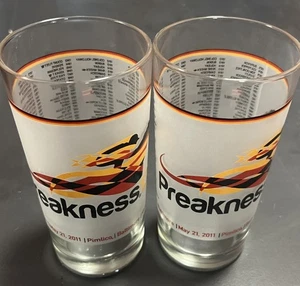 Pair Of 2011 136th Preakness Stakes Commemorative Glasses - Picture 1 of 7