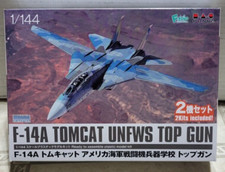 PLATZ MODELS 1/144 F-14A TOMCAT TOP GUN MODEL KIT, 2 PACK, GREAT DECAL, IMPORT!