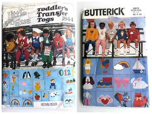 BULK 33 Applique Pattns lot of 2 Sew Applique and basic style Child Patterns - Picture 1 of 5