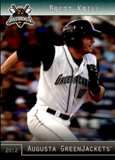 2012 Augusta GreenJackets Grandstand #21 Brett Krill Laguna Niguel California CA