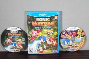 Sonic Lost World & Sonic Boom Rise of Lyric Sega Wii U Game Bundle - Picture 1 of 8
