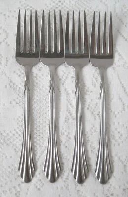 Lote 4 horquillas pequeñas de acero inoxidable Retroneu BARRINGTON Foto 1 de 3