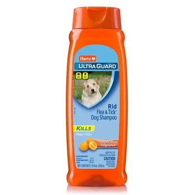 Hartz Ultra Guard RID FLEA & TICK SHAMPOO for DOGS | FRESH CITRUS FRAGRANCE - Image 1 of 2