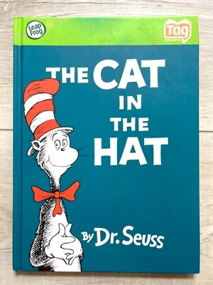 El gato en el sombrero Dr. Seuss Leap Frog libro de etiquetas tapa dura lectura interactiva Foto 1 de 3
