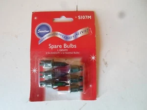 Snowtime Push In Christmas Fairy Light Lamps Interchangeable Base 2.5 V S107M - Picture 1 of 6