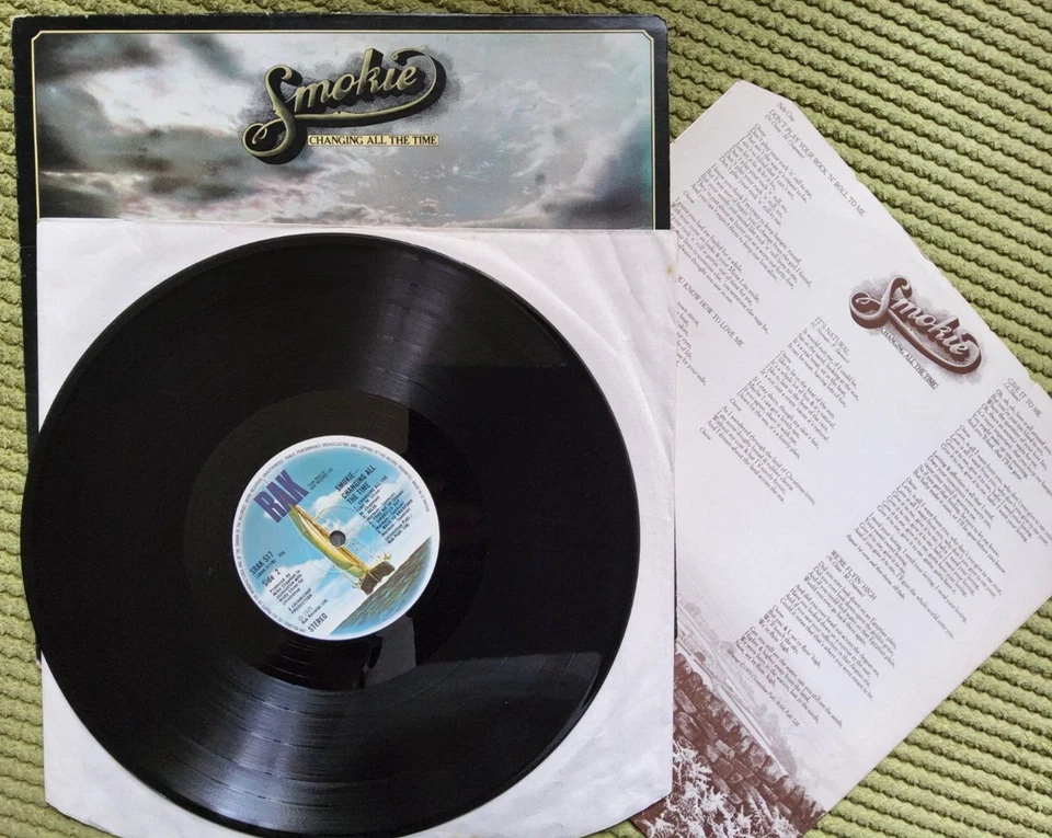 Smokie – Changing All The Time, 1975 LP album vinyl record - Image 1 of 4