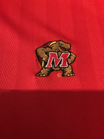 University of Maryland Pro Player Golf Shirt Polo Red Men’s Large Cover