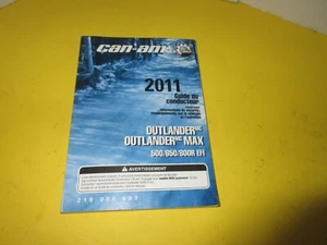 2011 Can Am outlander Max guide opérateur Français op guide french #219000699 - Picture 1 of 1