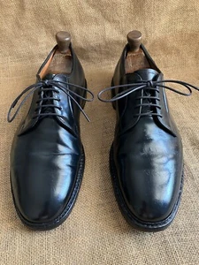 Alden 9901 schwarz Shell Cordovan einfache Zehenpartie Blucher Derby Schuhe G... - Bild 1 von 12