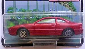 Maisto World Car, BMW 850i Sport Coupe, 1:64 Scale, Red on a Sealed Card, Rare! - Picture 1 of 5