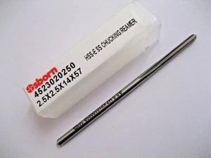 2.5mm COBALT CHUCKING REAMER H7 HSS-E 4523020250 EUROPA TOOL OSBORN P364 - Picture 1 of 8