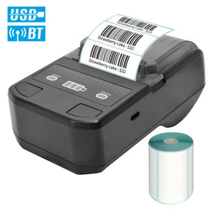 Portable 58mm Thermal Label Maker Label Printer Barcode I3O0 - Bild 1 von 11