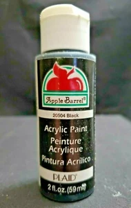 2 Unzen Flasche Apfelfass Acrylfarbe, 20504 Schwarz Neu - Bild 1 von 4
