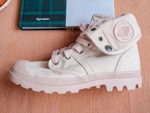 Womens Palladium Boots Baggy - Rose Canvas, Wms Size 8.5 US 100% Vegan - Picture 1 of 13