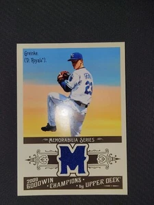 Upper Deck Goodwin Champions 2009 - Memorabilia #GCM-ZG Zack Greinke (MEM) - Foto 1 di 2
