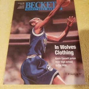 Vintage KEVIN GARNETT 1995 NOV. #64 Becket Basketball Magazine Timberwolves - Picture 1 of 5