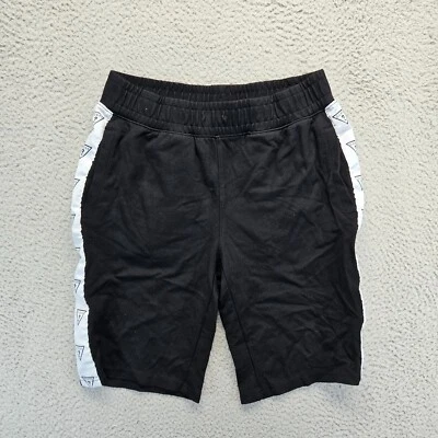 Guess Shorts Mens Size XS Black Logo Tape Sweat Shorts - Image 1 of 4