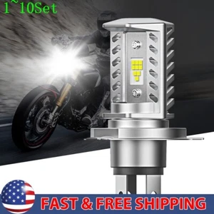 H4 LED Auto Motorcycle Bulb Headlight Hi/Lo Beam Motor White High Power 1-10Set - Picture 1 of 10