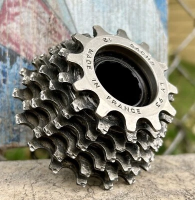 Sachs Aris Freewheel LY-93 7 Speed 12-18 Straight Block Corn Cob Vintage Bike - Image 1 of 4