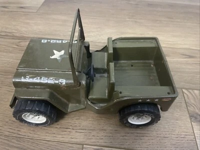 Vintage Tonka Toy  Military Army Jeep G-452-8 Pressed Steel Toy Truck - Image 1 of 4