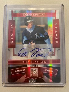 A12,827 - 2010 Donruss Elite Extra Edition Status #47 Connor Narron Auto/50